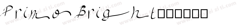 Primo Bright字体转换